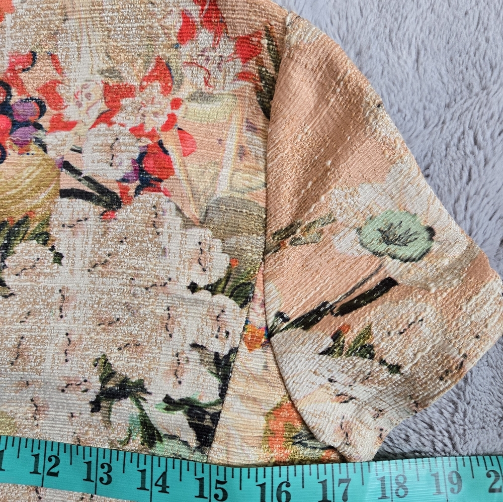 Tory Burch Jillian Floral Print Tunic From 2014 Resrt Line. Size 6 - Picture 12 of 14